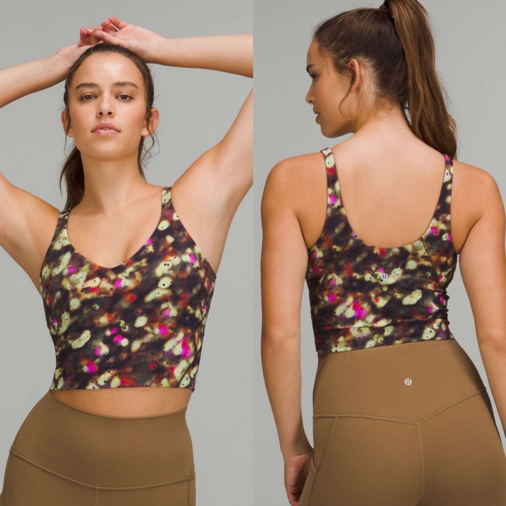 Lululemon Align Tank Top Soft Focus Green Womens‎ 10 Sports Bra Nulu Y2K W1DAJS